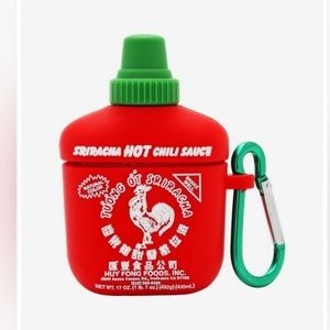 Sriracha Bottle Wireless AirPod Earbud Case Cover Hot Sauce One Size NWT